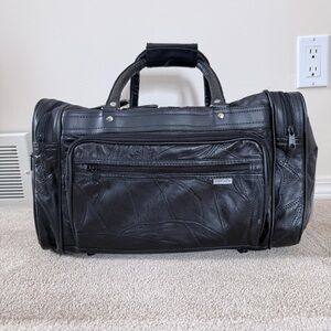 Leather Patchwork Duffel Bag